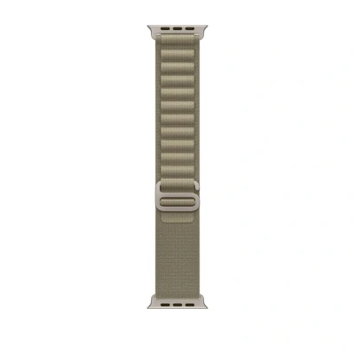 Afbeelding van Apple Armband Voor Watch 49 Mm Olive Alpine Loop L (mt5v3zm/a)