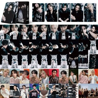 Afbeelding van 55 stuks Stray Kids Fotokaarten GIANT Cards Nieuw Album Kaarten SKZ Mini Merch StrayKids Poster voor Fans
