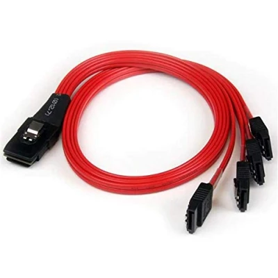 Afbeelding van StarTech.com 50 cm SFF 8087 naar 4x SATA omgekeerde kabel interne mini SAS (SAS8087S4R50)