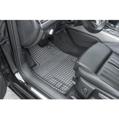 Afbeelding van WALSER New Style 28053 Vloermatset PVC voor en achter 4 Zwart, Wit Universeel geschikt