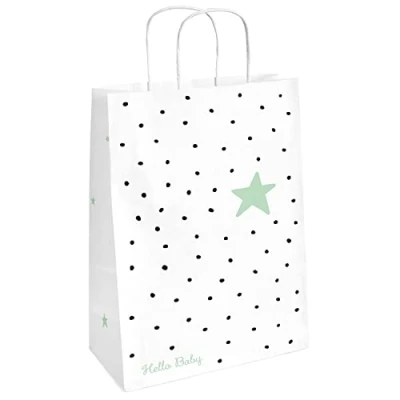 Afbeelding van Hello Baby cadeau tasjes 8 stuks