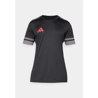 Afbeelding van adidas Performance SQUADRA25 Short Sleeve Sport Tshirt, Heren, Maat: Small, Black/team grey four/pure ruby