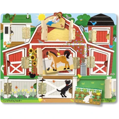 Afbeelding van Melissa &amp; Doug Magnetische Houten Speelset Boerd
