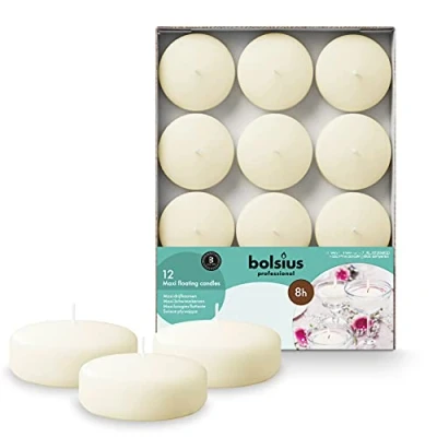 Image de Bolsius Maxi bougies flottantes, Ivory