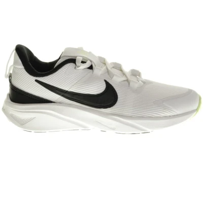 Afbeelding van Nike Performance STAR Runner 4 Unisex Hardloopschoenen neutraal voor kinderen, Maat: 33, Summit white/black/barely volt/white Leer/ synthetisch