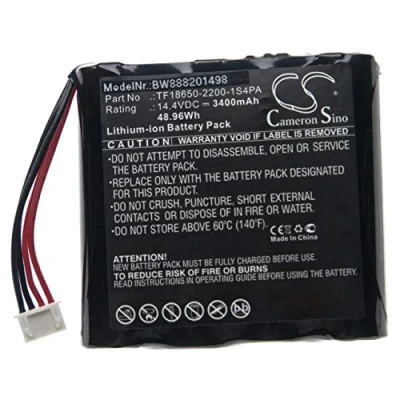 Afbeelding van vhbw 1 x reservebatterij voor Marshall TF18650 2200 1S4PA radio (3400 mAh, 14,4 V, Li ION)