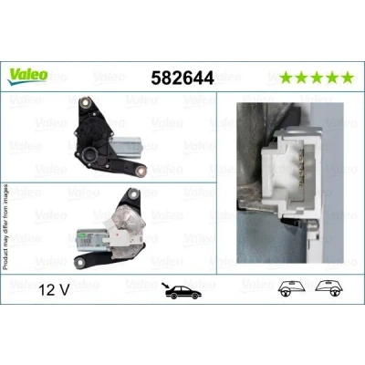 Afbeelding van VALEO 582644 Ruitenwissermotor 12 Achter voor stuur links/rechts