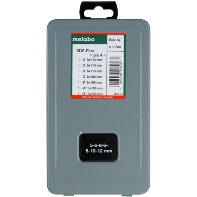 Afbeelding van Metabo SDS Plus Pro 4 borenset 7 delig