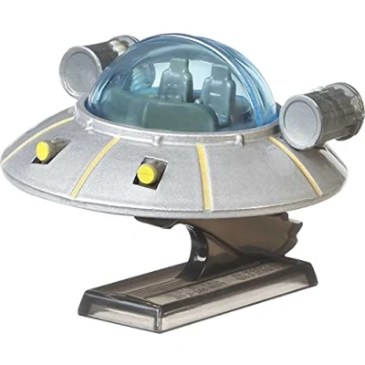 Afbeelding van Hot Wheels GJR47 model DieCast Space Nacelle van Rick E Morty Original Premium schaal 1:64 5 cm
