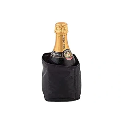 Afbeelding van APS Koelhuls voor champagnefles, zwart, koelt een fles in 5 minuten, afmetingen: 11 x cm, hoogte 18 cm