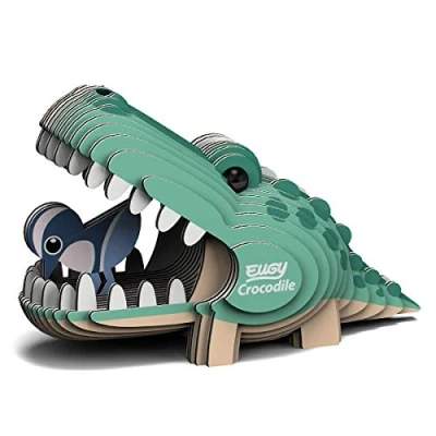 Afbeelding van EUGY 029 Krokodil milieuvriendelijke 3D papieren puzzel
