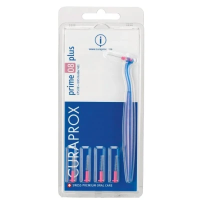 Afbeelding van Curaprox Prime Plus 08 met houder Roze