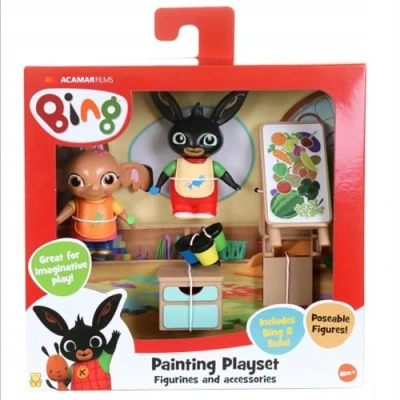Afbeelding van Bing Schilder Figuurspel Gelede figuren compatibel met andere speelsets, perfect speelgoed voor peuters uit de tv serie CBeebies.