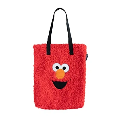 Afbeelding van Grupo Erik Tote Bag pluche Sesamstraat, Elmo fantasie, originele Bag, draagtas, Oranje