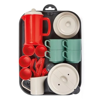 Afbeelding van Pic Ecoiffier 100% chef theeservies op dienblad speelset, 35dlg.