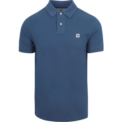 Afbeelding van King Essentials The Rene Poloshirt Indigo maat M heren met Modern fit Pasvorm Katoen Suitable Herenkleding