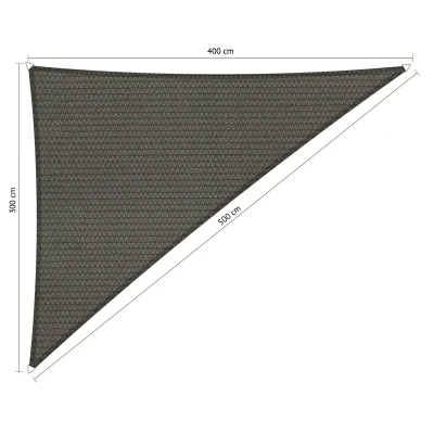 Afbeelding van Shadow Comfort Driehoek Schaduwdoek 300 X 400 500 Cm Cool Grey Grijs Zonwering
