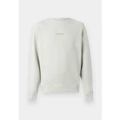 Afbeelding van Tommy Jeans Waffle Script CREW Sweater, Heren, Maat: 46, Misty sage