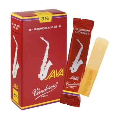 Afbeelding van Vandoren Alt Saxofoon JAVA Red Rieten 10 Stuks Verpakking Dikte 3.5