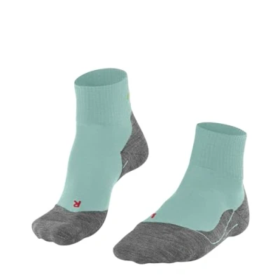 Afbeelding van FALKE TK5 Short Wandelsokken anti blaren, lichte padding merinowol sportsokken dames groen Maat 39 40