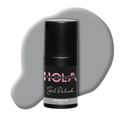 Afbeelding van Gellak #030 Wild Life 10ml grijs Gelnagellak Hola