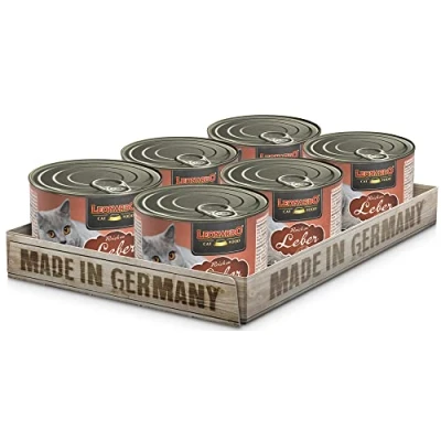 Afbeelding van Leonardo natvoer [6 x 200 g rijk aan lever] Graanvrij voor katten Volledig in doos