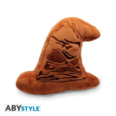 Afbeelding van Harry Potter Cushion Speaking Hat with Sound 38x33x12cm brown