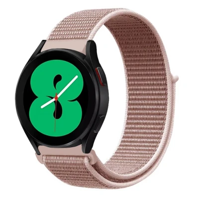 Afbeelding van Garmin Vivoactive 4 / 4L Sport Loop nylon bandje Zacht roze