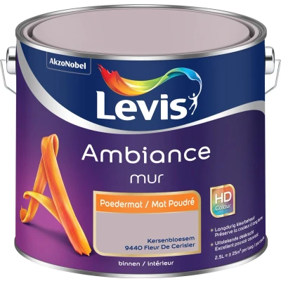 Afbeelding van Levis muurverf Ambiance krijteffect 2.5l kersenbloesem