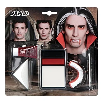 Image de Kit de Maquillage avec Dentier Vampire