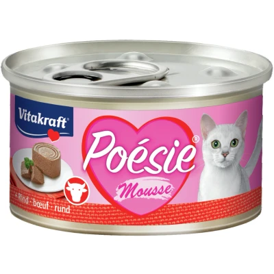 Afbeelding van Vitakraft Poésie Mousse Blikje 85 g Kattenvoer Rund