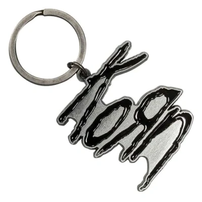 Afbeelding van Korn Logo Sleutelhanger Zilverkleurig/Zwart