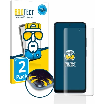 Afbeelding van BROTECT Screenprotector voor Xiaomi Redmi Note 12 4G Folie Beschermfolie transparant volledig dekking (2 Stuks)
