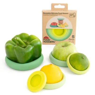 Afbeelding van Foodhuggers Sage Green 5 stuks Duurzaam Vershouden Afwasbaar Herbruikbaar