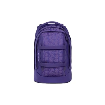 Afbeelding van Satch 5e klasse, ergonomisch, 30 l capaciteit, stabiel, maximale organisatie, Bright Faces Paars, Eén maat