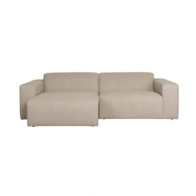 Afbeelding van Zuiver Sofa Milka 3 zitsbank Chaise longue Links Cappuccino