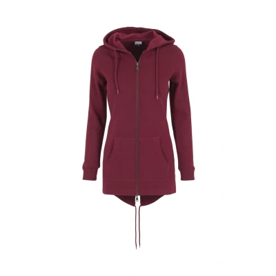 Afbeelding van Urban Classics Sweater met rits, Dames, Maat: XXL, Burgundy
