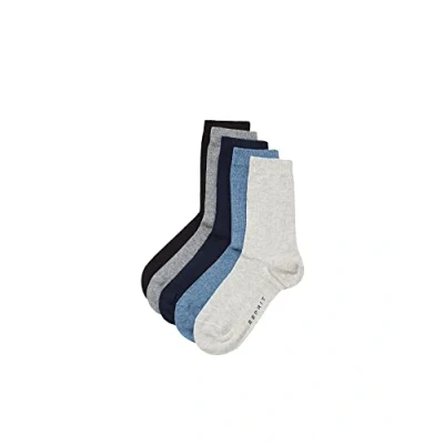 Image de ESPRIT Solid Mix 5 Pack, Chaussettes Mixte Enfant, Coton, Multicolore (Sortiment 70), 35 38 (Lot De 5)