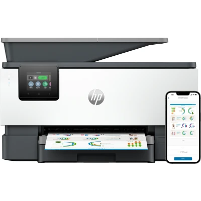 Afbeelding van HP Officejet Pro 9120b All in One Multifunctionele inkjetprinter A4 Printen, Kopiëren, Scannen, Faxen ADF, Duplex Duplex, LAN, USB, WiFi, Bluetooth