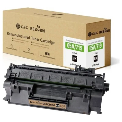 Afbeelding van G&amp;G Toner vervangt HP, Canon 05A, 719 Compatibel Zwart 2300 bladzijden Reborn remanufactured 21228