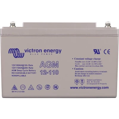 Afbeelding van Victron Energy Loodaccu 12 V 110 Ah Loodgel (b x h d) 330 220 171 mm M8 schroefaansluiting Onderhoudsvrij