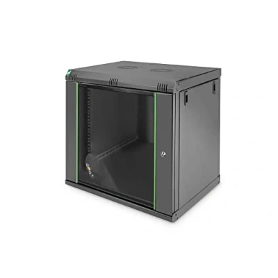 Afbeelding van Digitus DN 19 12 U EC SW 19inch wandkast (b x h d) 600 638 450 mm HE Zwart (RAL 9005)