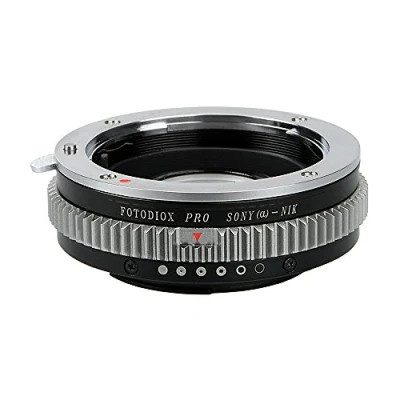 Afbeelding van Fotodiox Pro Lens Mount Adapter Sony Alpha A (and Minolta AF) DSLR to Nikon F (with Built In Aperture Control Dial) (SnyA NikF Pro)