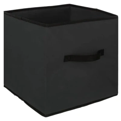 Afbeelding van 5Five Opbergmand/kastmand 29 liter zwart 31 x cm Vakkenkast manden