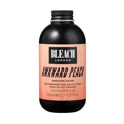 Afbeelding van Bleach London Awkward Peach Pastel Perzik Haarverf PETA goedgekeurde, veganistische semi permanente directe kleuring, 150 ml