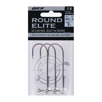 Afbeelding van BKK Round Elite Classic Bait Keeper Loodkop 5g (3 stuks) #6/0 Loodkoppen
