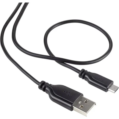 Afbeelding van Renkforce USB kabel 2.0 A stekker, micro B stekker 1.00 m Zwart SuperSoft mantel RF 4032111