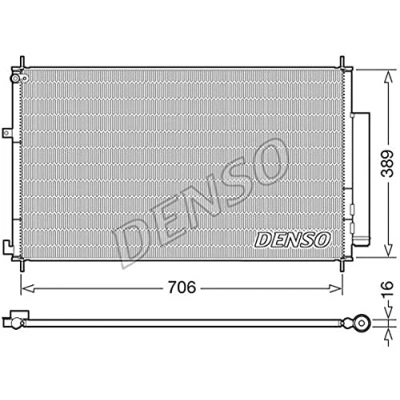 Afbeelding van Denso Airco condensor DCN40024