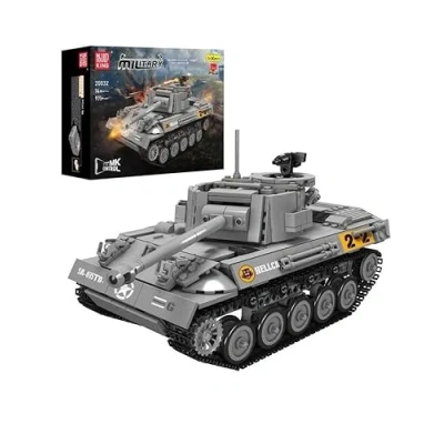 Afbeelding van Mould King Technic rc auto hellcat tank City speed champions army adventure Creator classic motor bouwpakket Technische speelgoed ideas voor expert volwassenen &amp; kinderen 917 bouwstenen modelbouw (compatibel met lego sluban of mega bloks ))