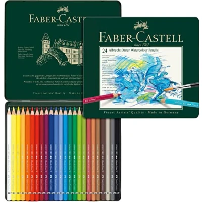 Image de Faber Castell Crayons aquarellables ALBRECHT DÜRER, étui métal de 24